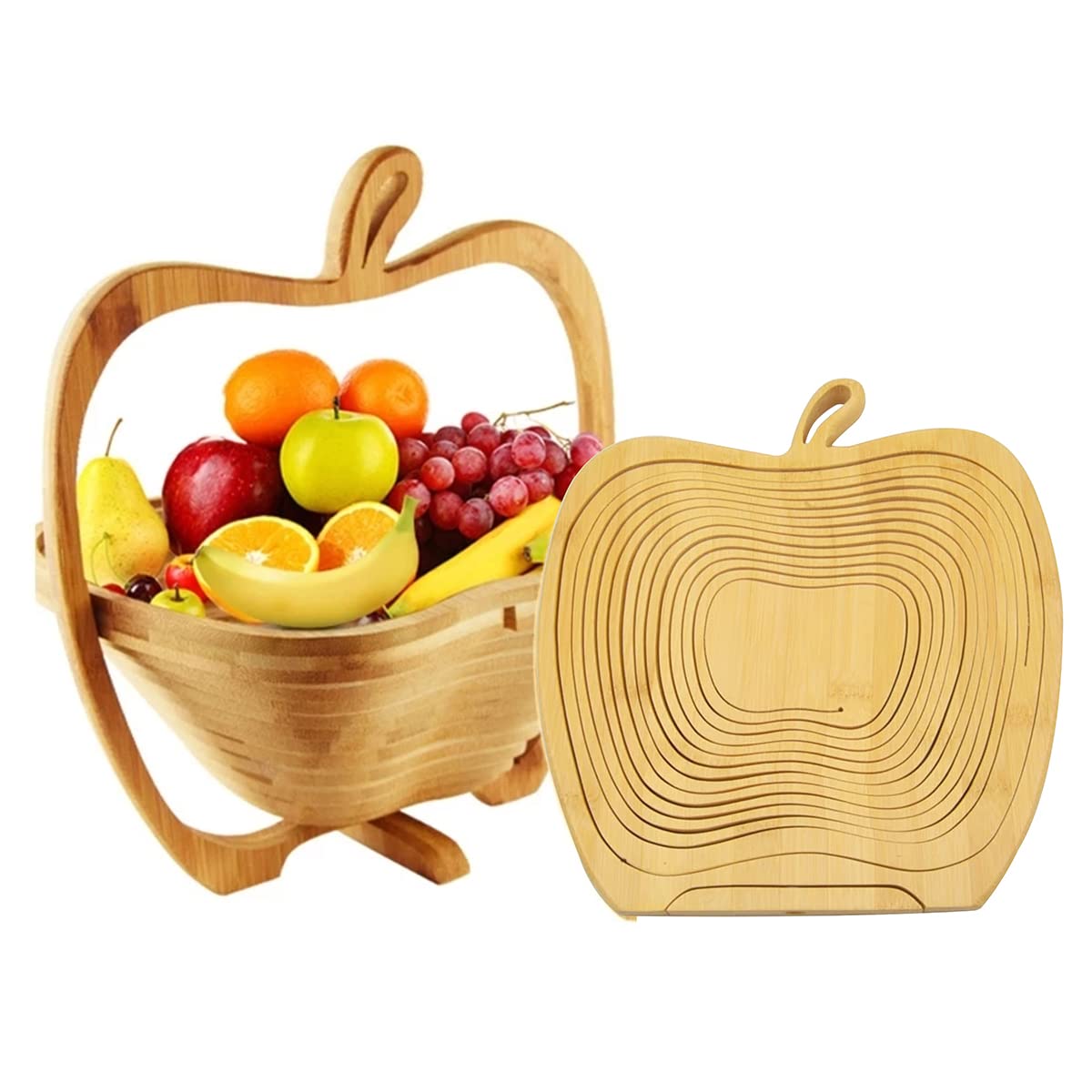 AHBLQD bamboo basket cleans easily with a damp cloth maintaining natural grain