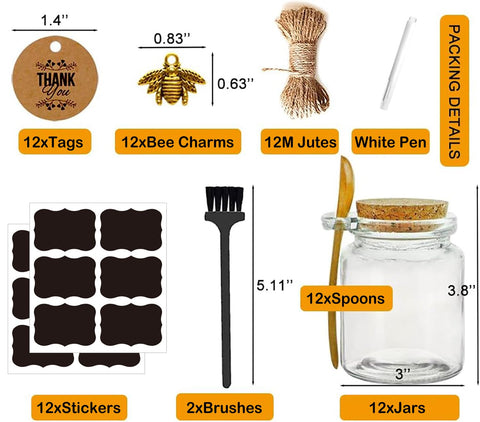 Ahhute bamboo lid on jars with natural seal for storage