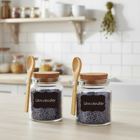 Ahhute bamboo spoon with jar for honey or condiments