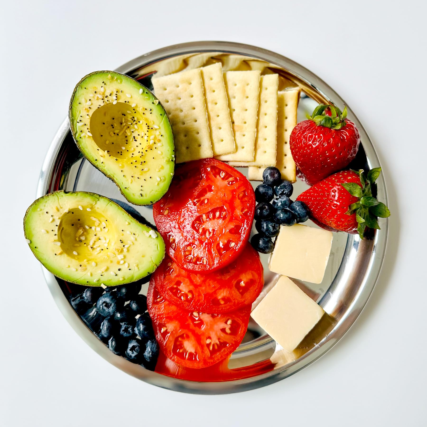 Ahimsa smooth-edge design supports comfortable family meals and independent eating.