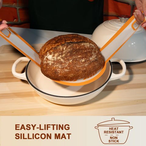 AHJ silicone baking mitts provide durable heat protection and grip.