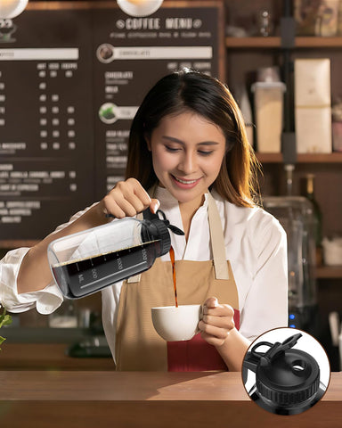 AHOMSEL contents and accessories pack includes two jars, two filters, and a brush.