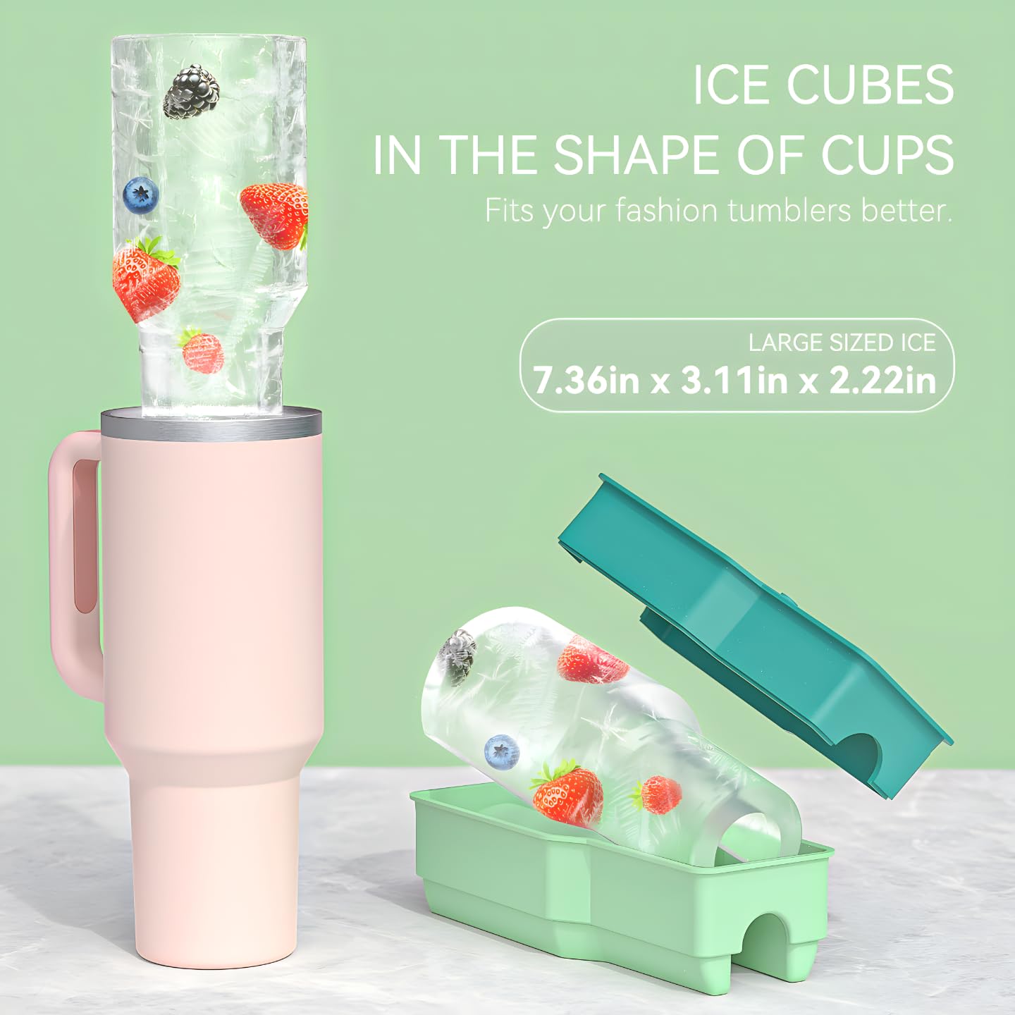 Ahorasky silicone ice tray with easy-release design for quick cube removal