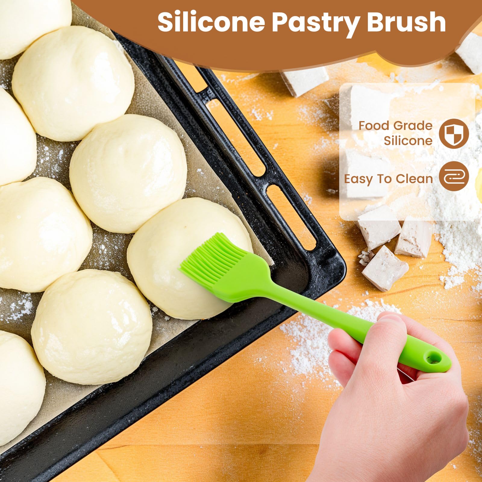 AHUAWA pastry brush for even glaze or moisture application