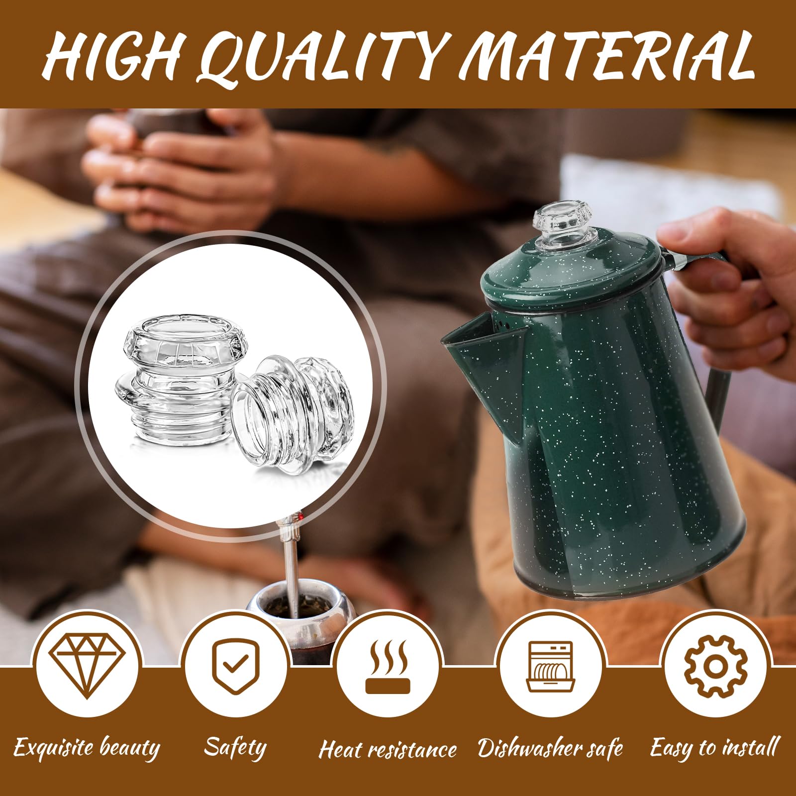 Ahuliao dishwasher-safe glass top simplifies cleaning after use.
