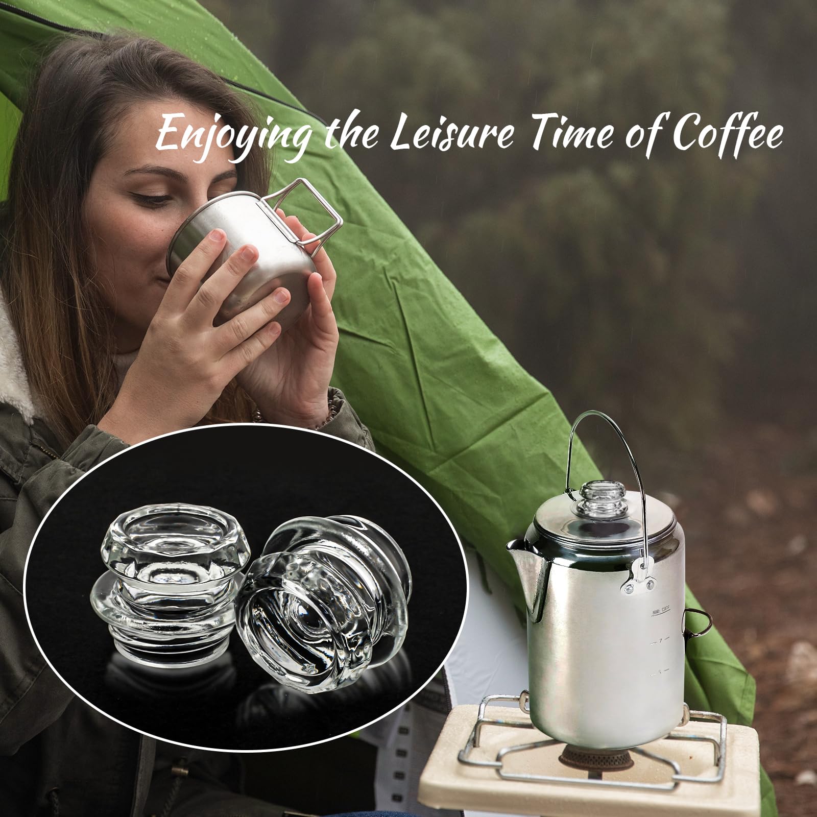 Ahuliao pack includes four tops for home and outdoor coffee making.