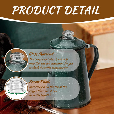 Ahuliao percolator top installation thread ensures a secure fit.