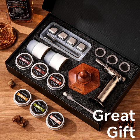 Ahzufuky wood chips collection adds nuanced smoke for whiskey, bourbon, and cocktails.