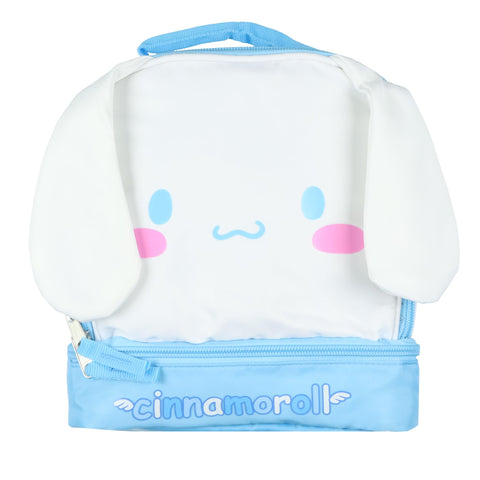 AI ACCESSORY INNOVATIONS Sanrio Cinnamoroll lunch tote bottom compartment fits containers securely.