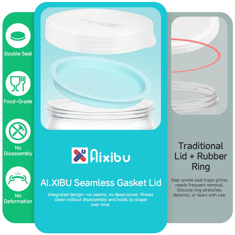 AI.xibu square-round design - maximizes space to fit more pickles in the same footprint.
