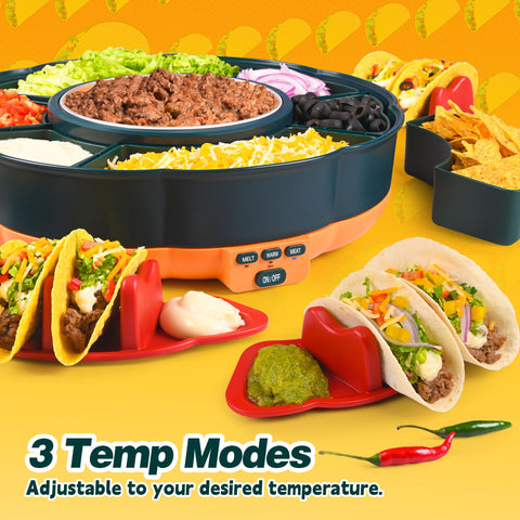 AIBAOLAO Taco Tuesday Kit three temperature settings for various foods