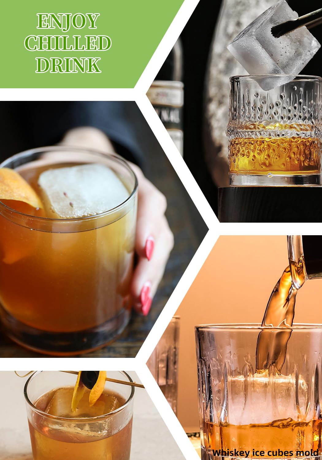 AIBIRUI crystal-clear ice cubes designed to last longer