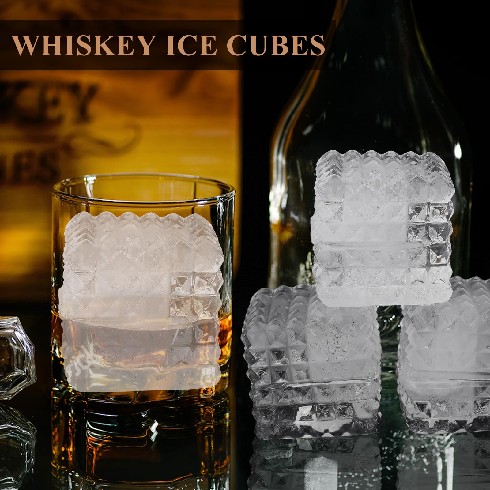 Aibirui whiskey ice cubes mold delivers slow-melt performance for richer sipping