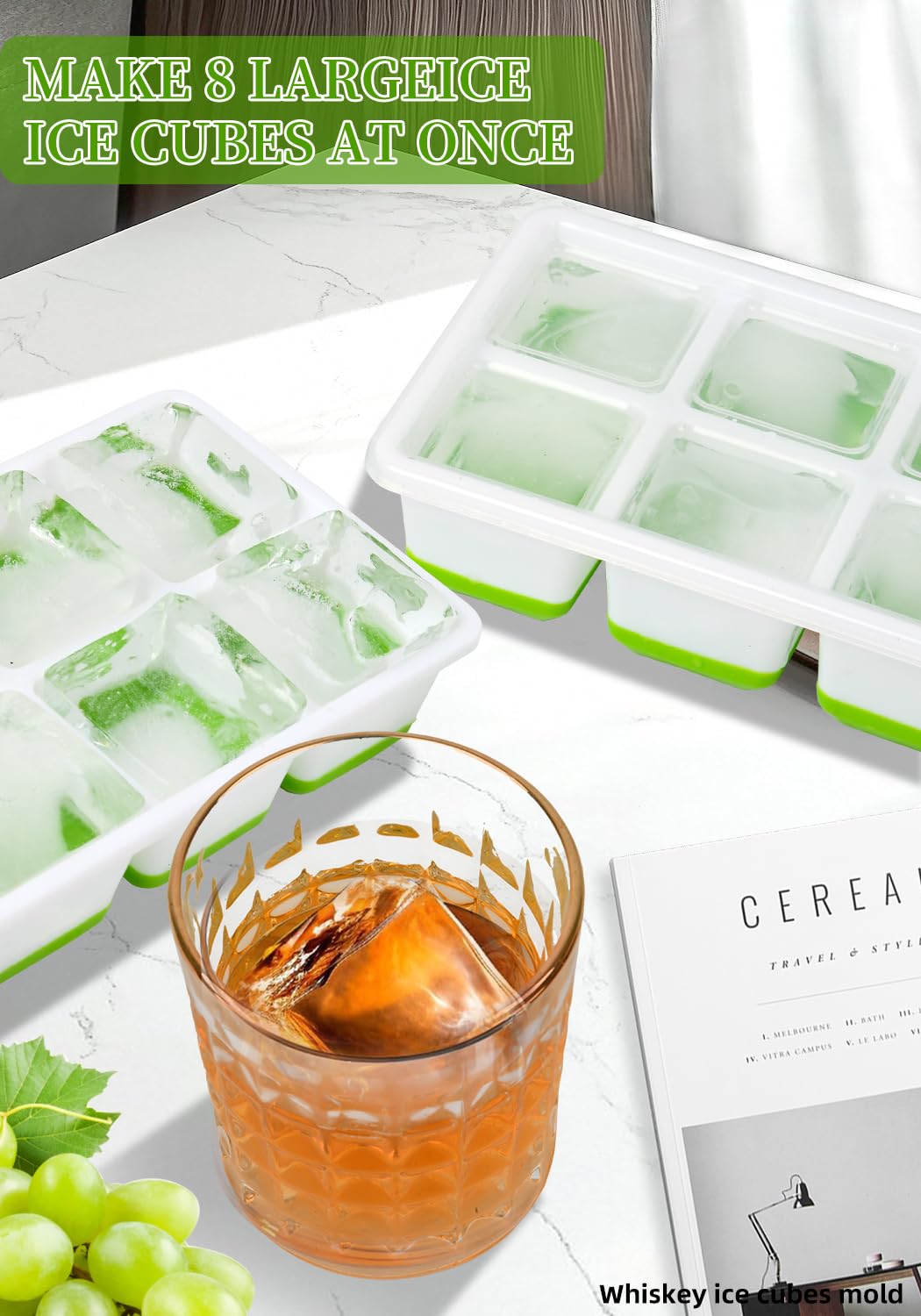 AIBIRUI durable PP frame and silicone base withstand freezer use