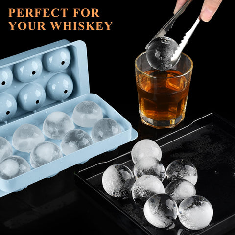Aibirui easy-release mold lets eight ice balls release smoothly.
