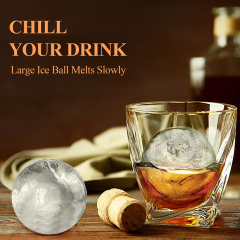 Aibirui whiskey ice balls enhance chilling in old-fashioned glasses.