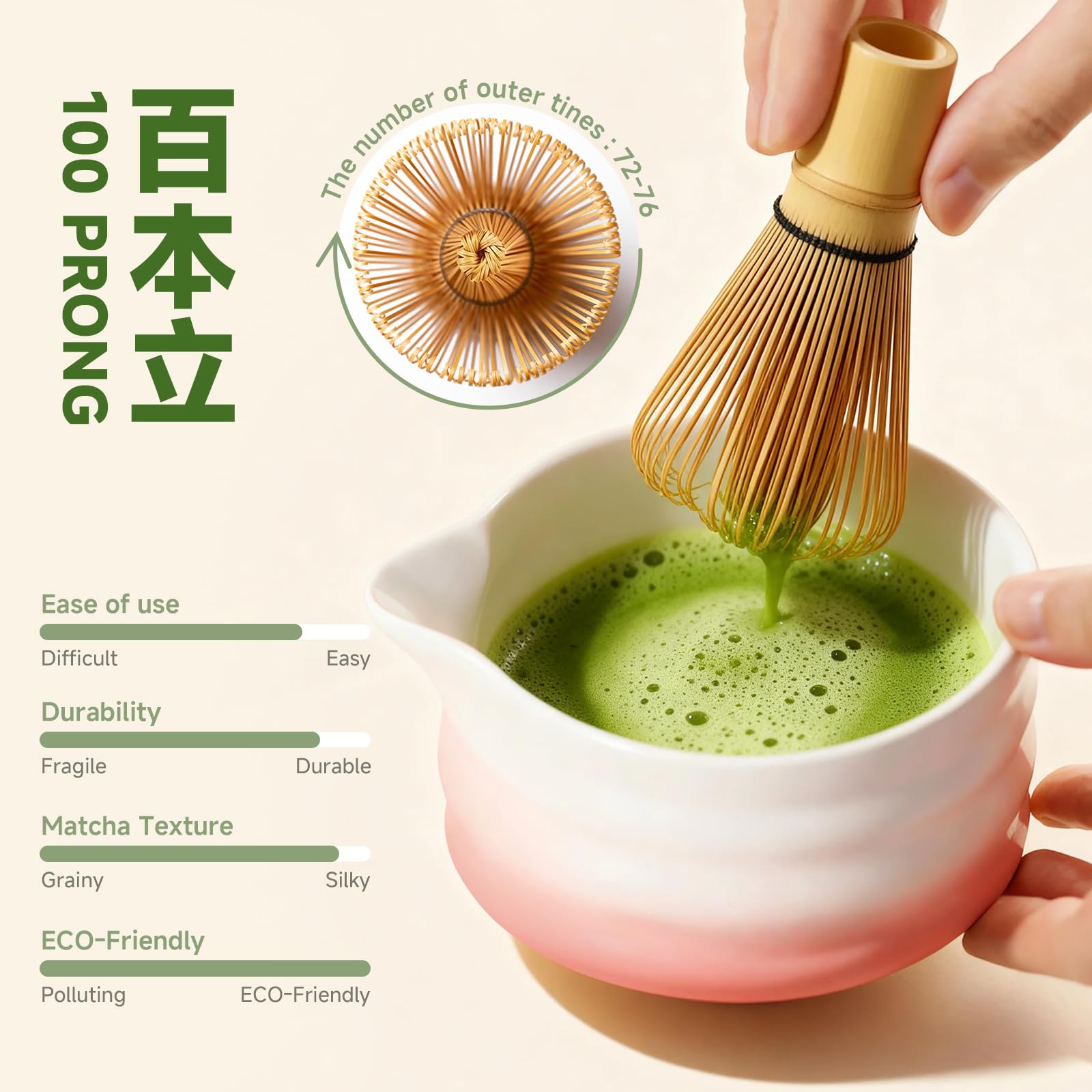 aibound matcha sifter, stainless steel, for smooth tea prep.