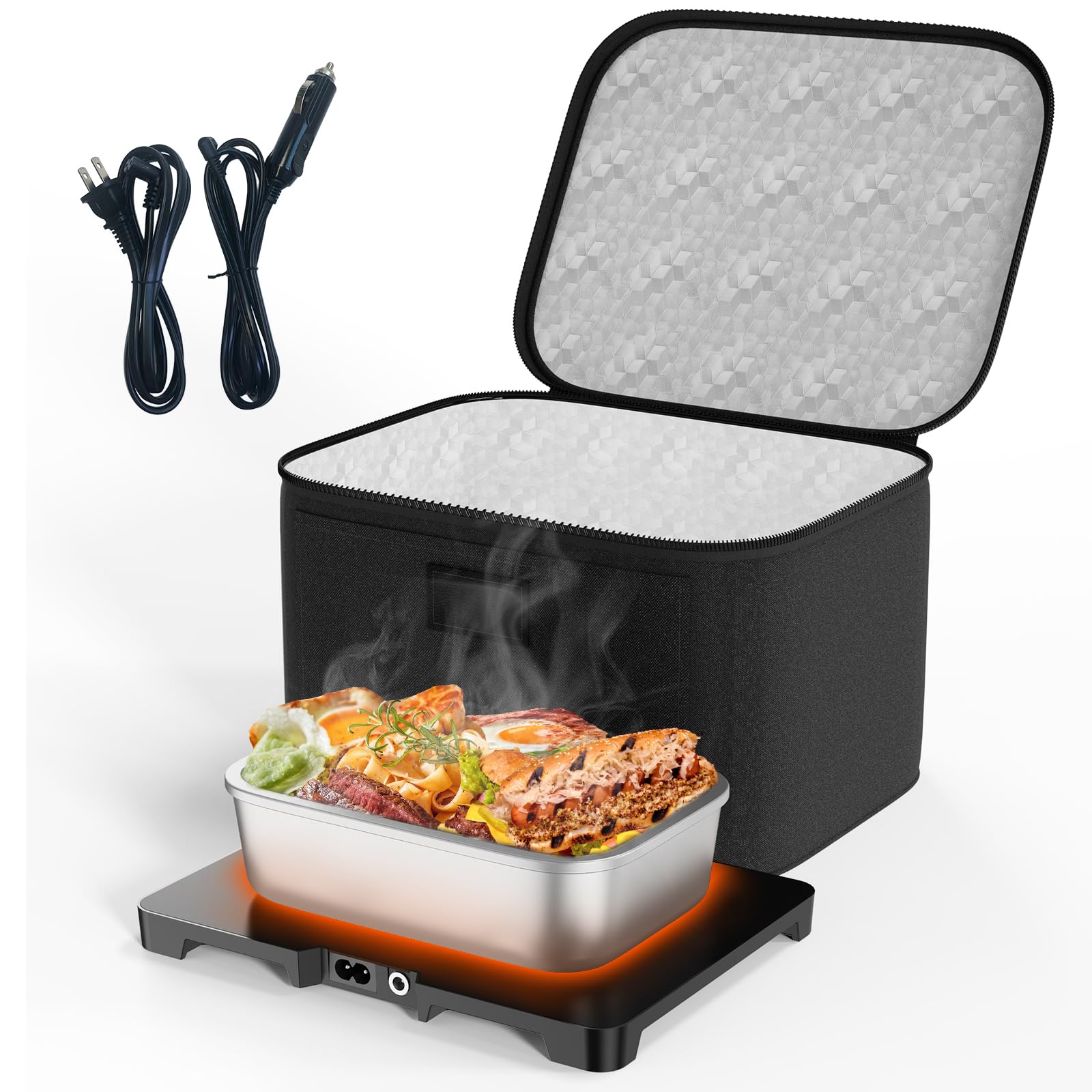 AICPAN 3in1 lunch bag with microwave oven feature for convenient in-transit heating.