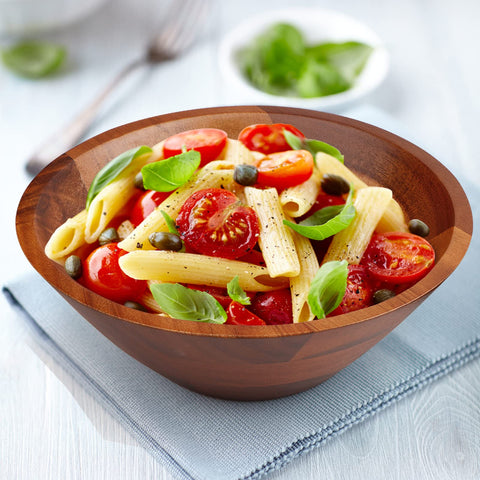 AIDEA acacia bowls with noodles, perfect for casual dinners.
