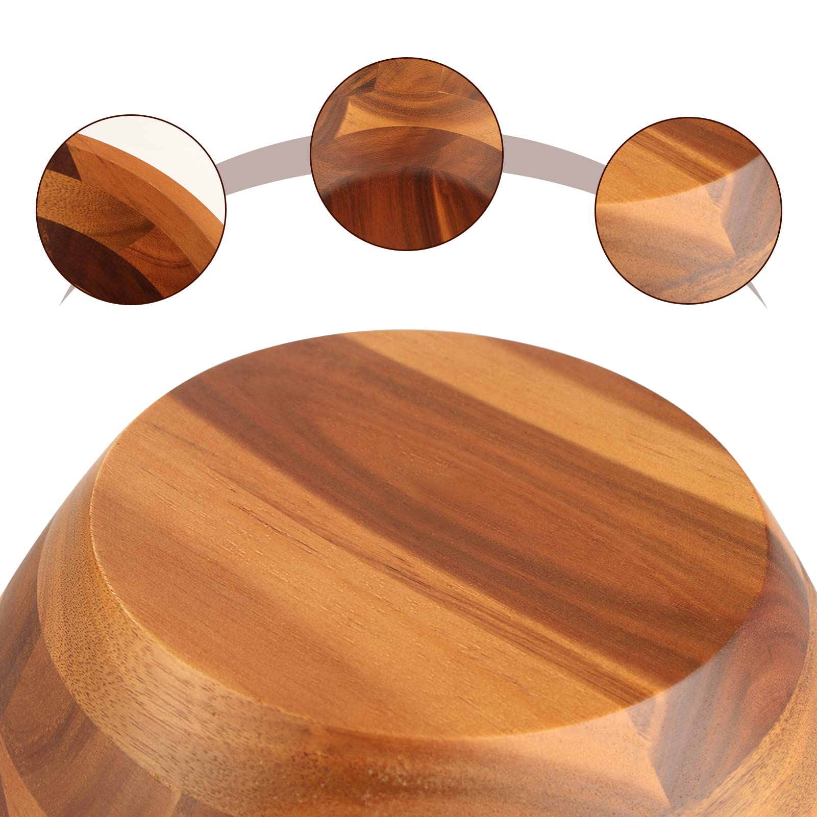 AIDEA Acacia bowl being hand-washed to demonstrate gentle care.