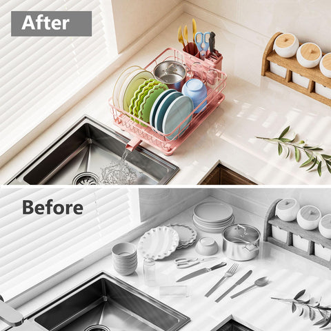 AIDERLY compact drying rack fits small households for quick washing and draining