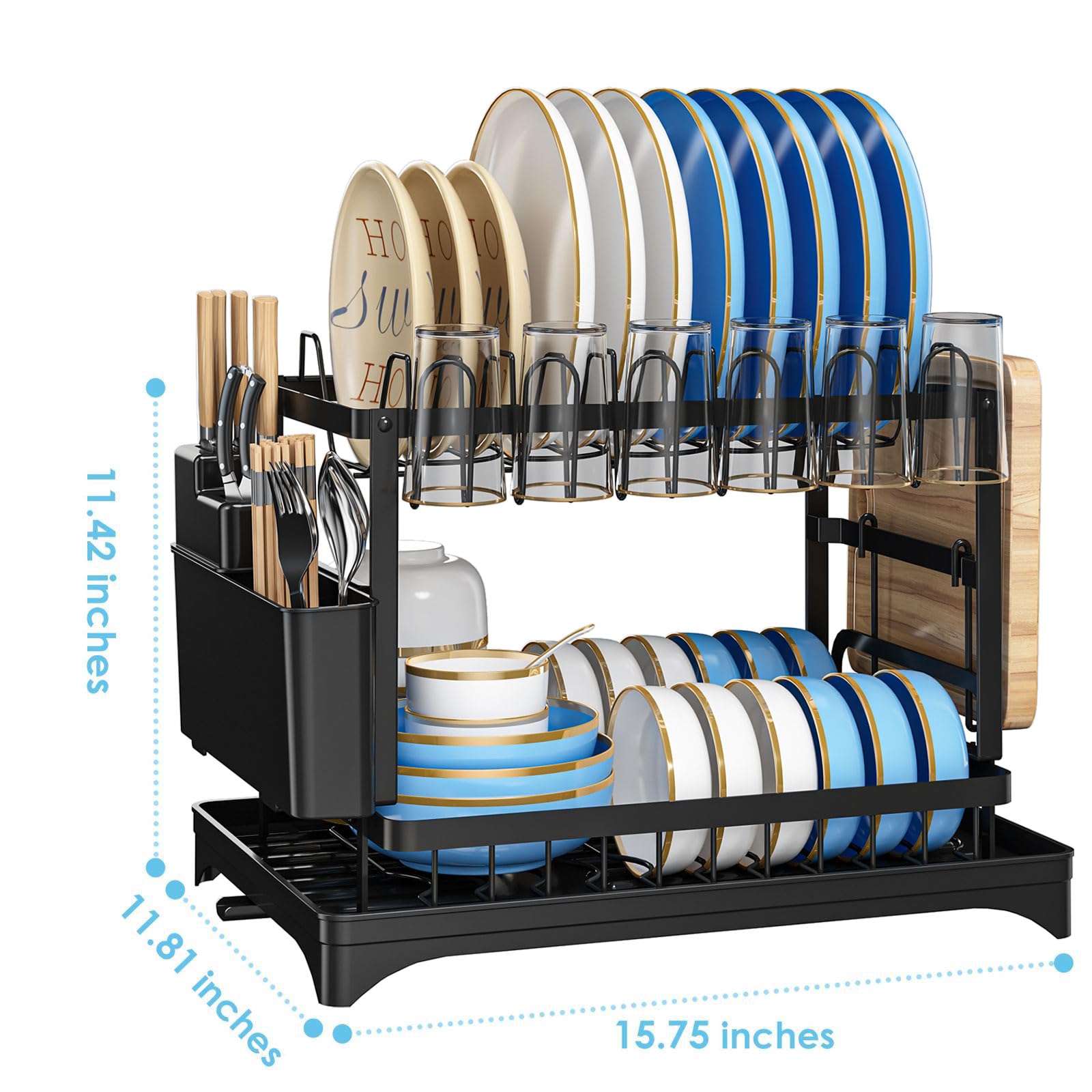 AIDERLY bottom drainage tray collects moisture for easy cleanup
