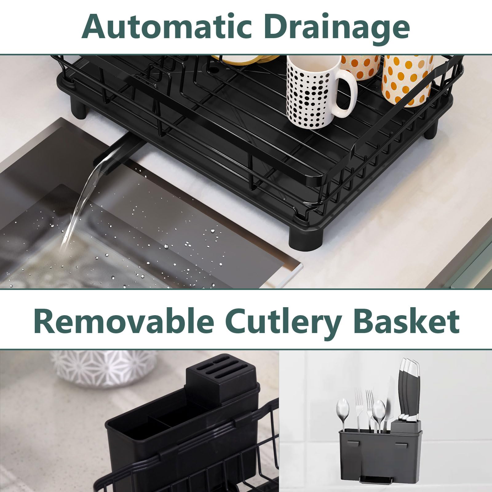 AIDERLY iron rack features knife slots to store blades safely.