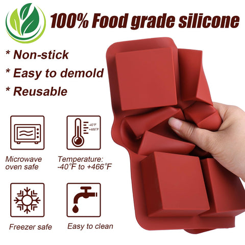 AIERSA dishwasher-safe silicone molds simplify cleanup after baking