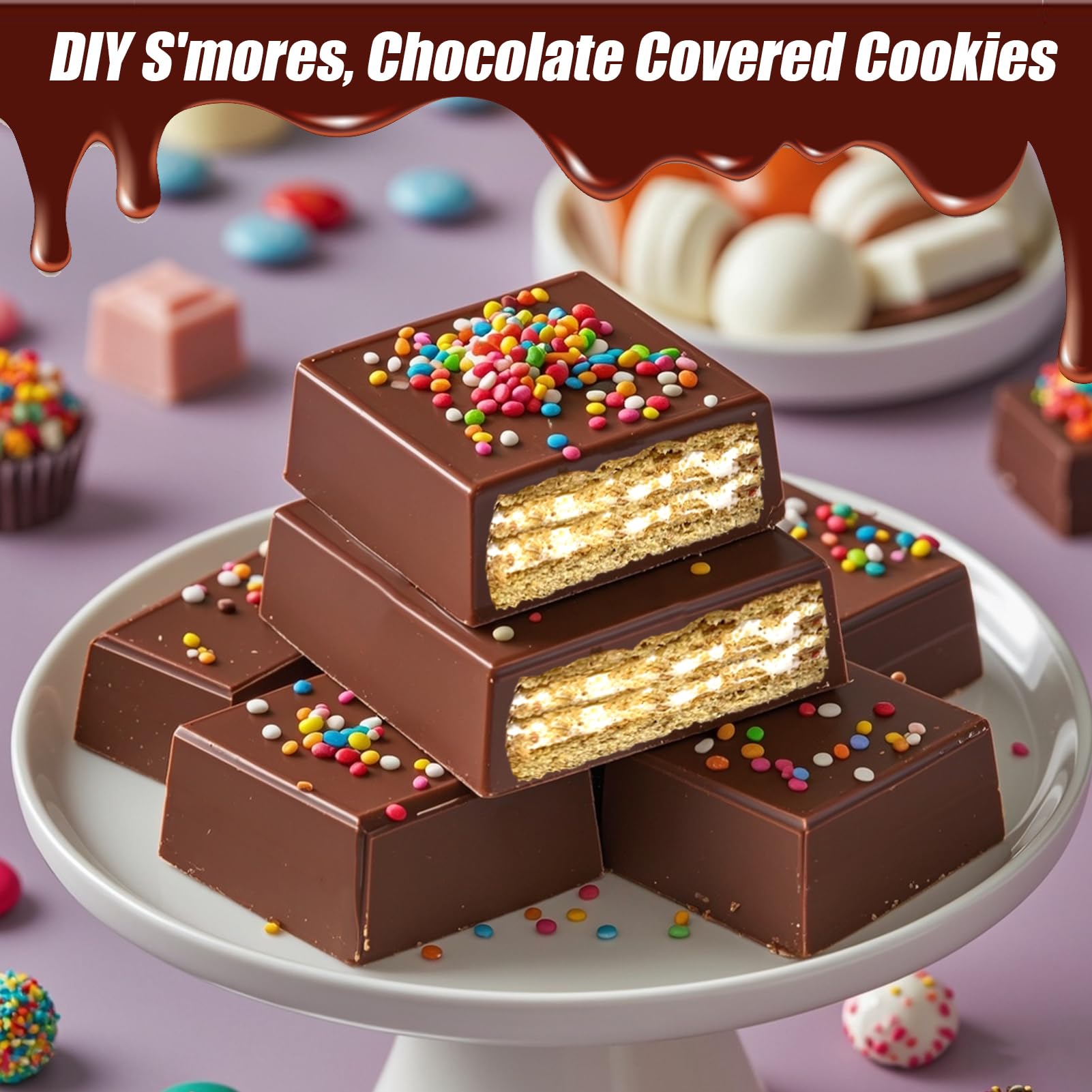 AIERSA versatile mold suitable for cookies, brownies, and mousse