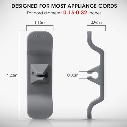 AIEVE 12-pack winders neatly stow power cords for blenders and toasters.