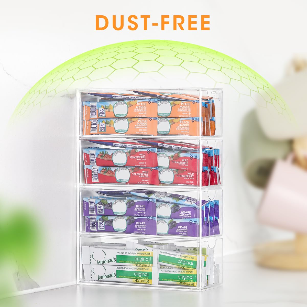 BPA-free durable plastic construction for daily use