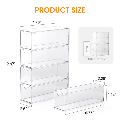 Dust-proof drawer system keeps packets clean and ready