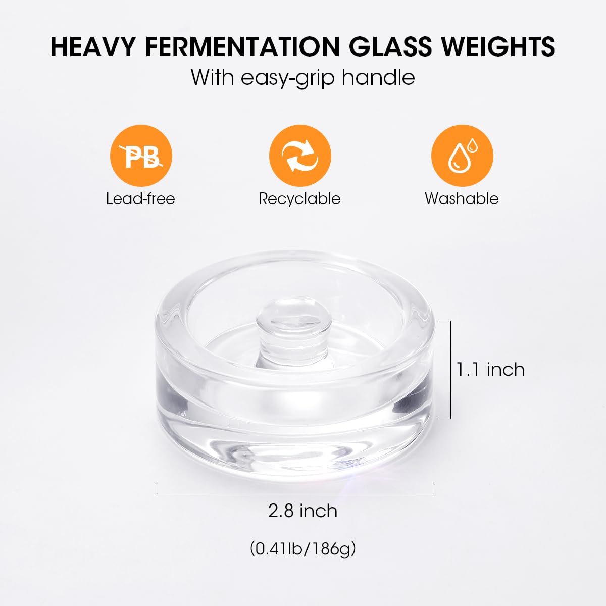 AIEVE glass jar set for wide-mouth fermentation