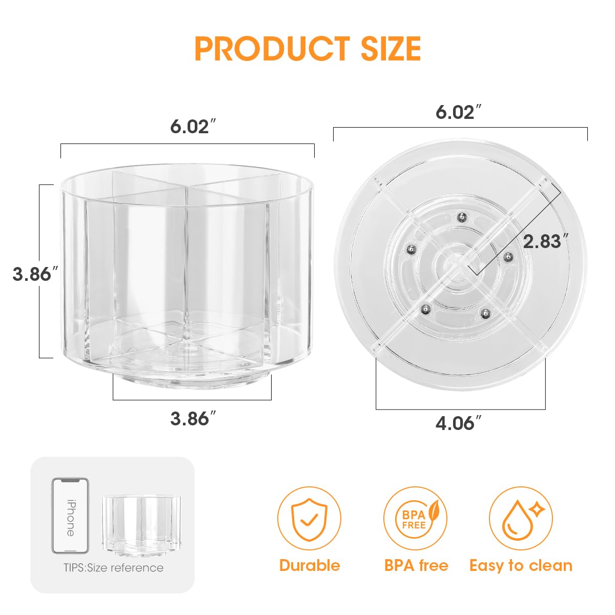 AIEVE four-compartment holder for neatly separated packets.