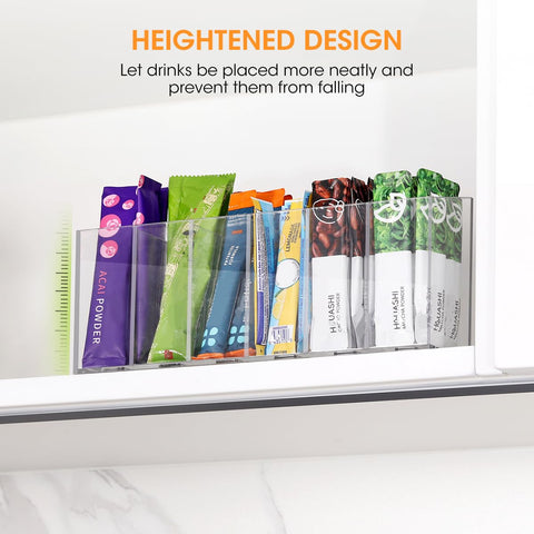 AIEVE kitchen organizer for water packets on a countertop display