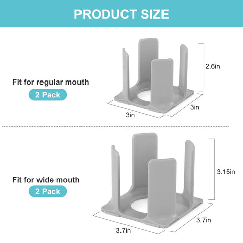 AIEVE Mason jar lid organizer keeps regular-mouth lids neatly stored.
