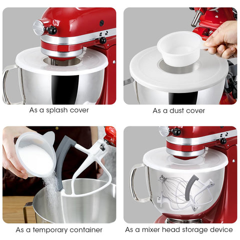 AIEVE cover shields the bowl and attachments, keeping them clean when not in use.