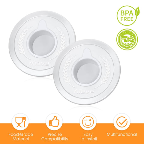 Removable center lid on the AIEVE cover avoids blocking the mixer paddle during operation.