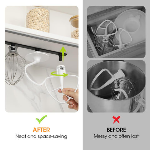 AIEVE stand mixer storage offers two installation options for flexibility