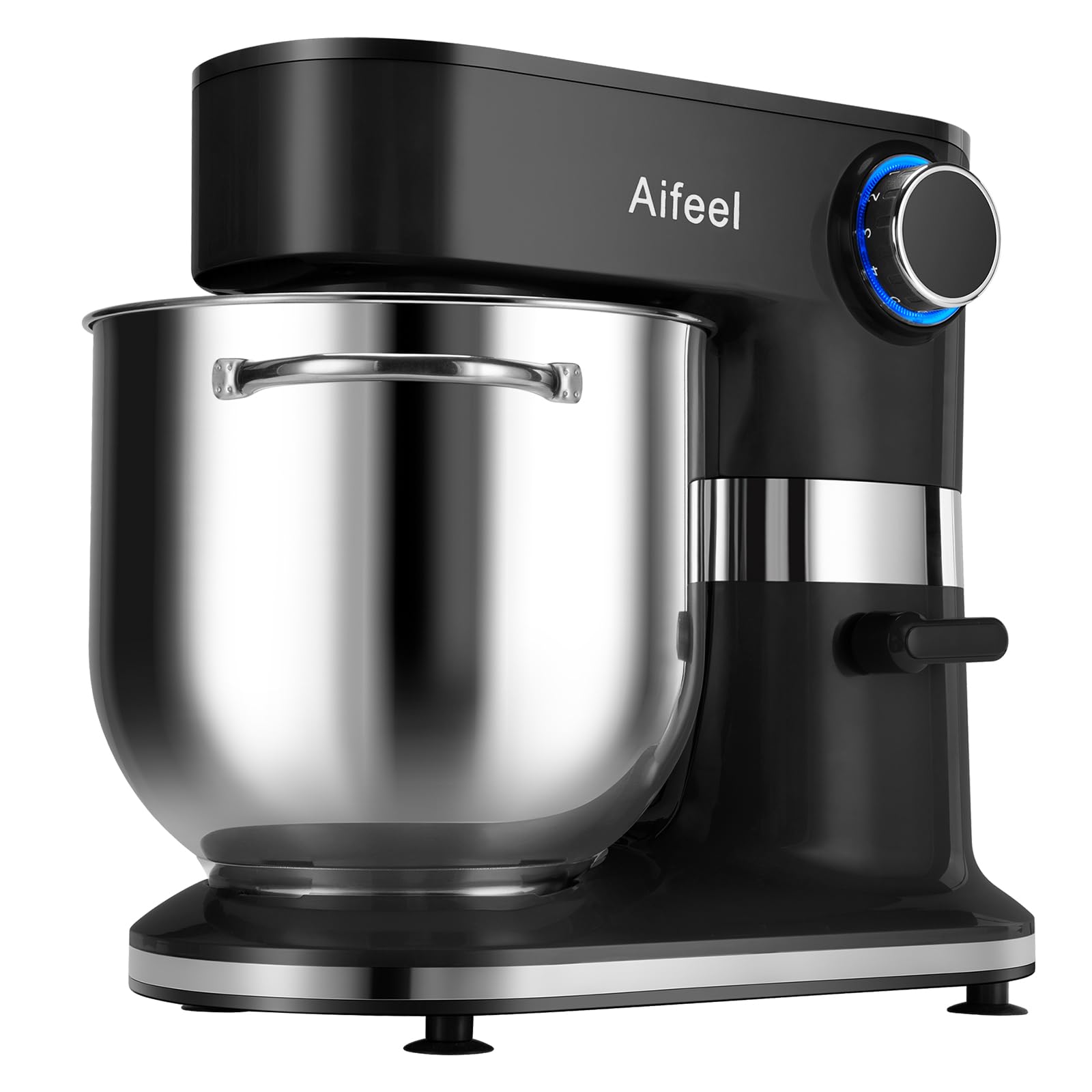Aifeel 10.5qt stand mixer bowl closeup showing large capacity for batches