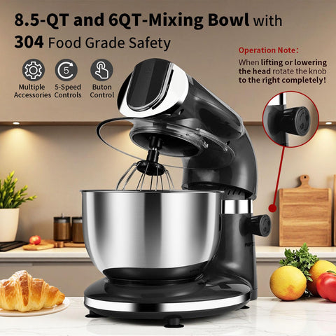Aifeel stand mixer dough hook kneading dough efficiently