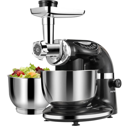 Aifeel stand mixer with meat grinder attachment for versatile kitchen prep
