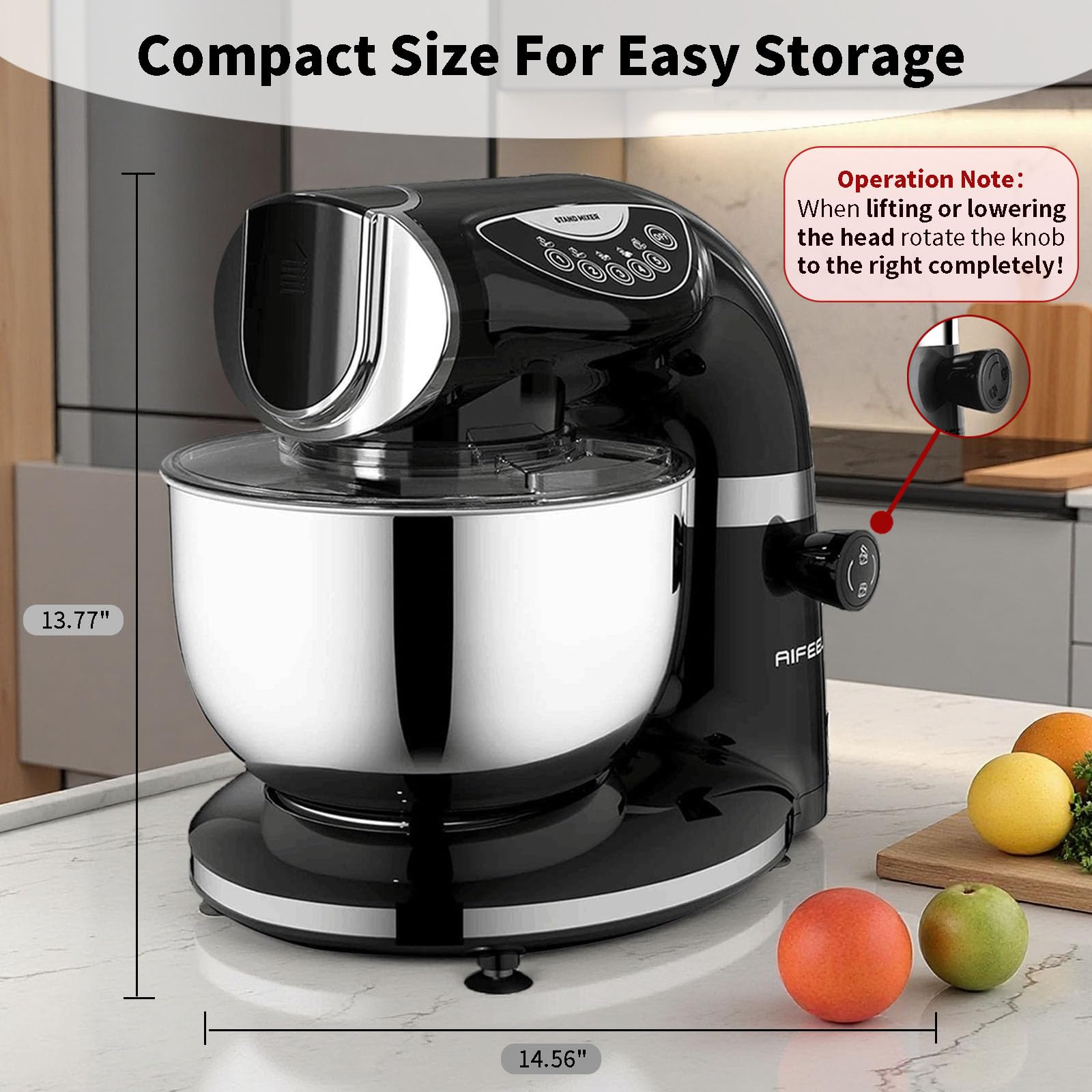 Aifeel stand mixer with pasta roller for fresh dough