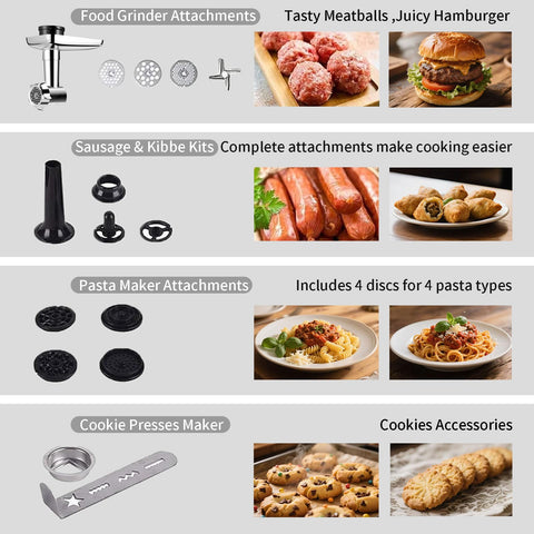 Aifeel stand mixer sausage kit for shaping flavorful sausages