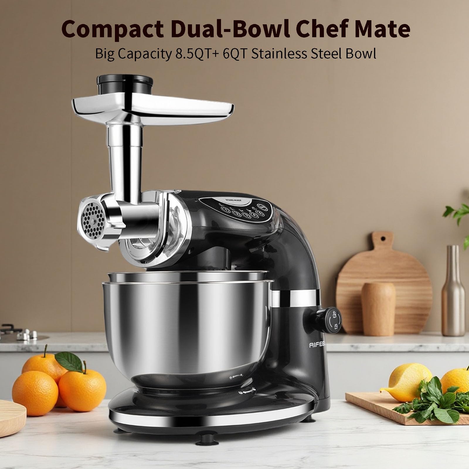 Aifeel stand mixer with wire whisk for fluffy mixtures