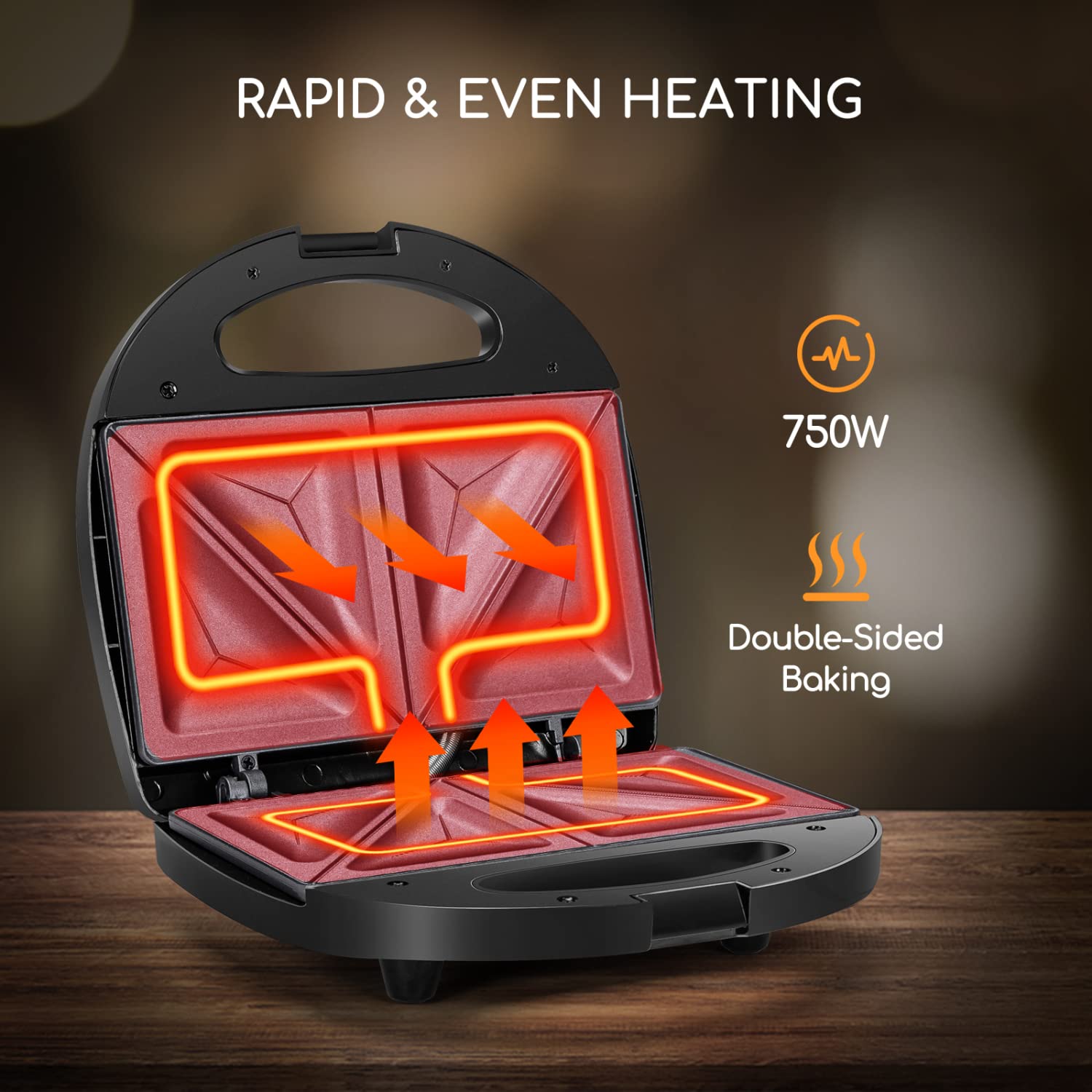 Aigostar 2in1 delivers breakfast fast with even heating.