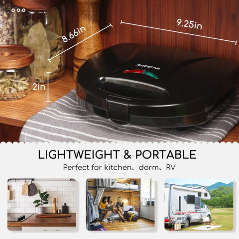 Aigostar makes grilled cheese or quesadillas in minutes.