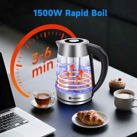 Aigostar keep-warm function maintains temperature for hours of sipping.