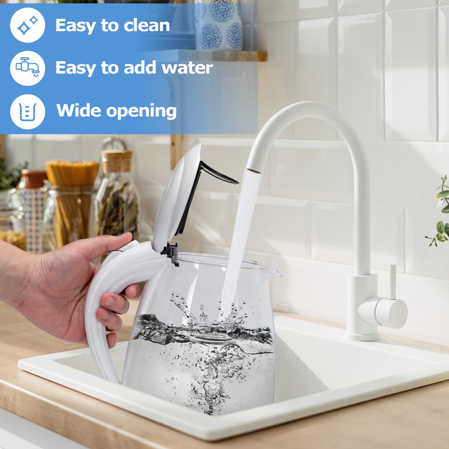 Aigostar water level gauge shows exact fill level