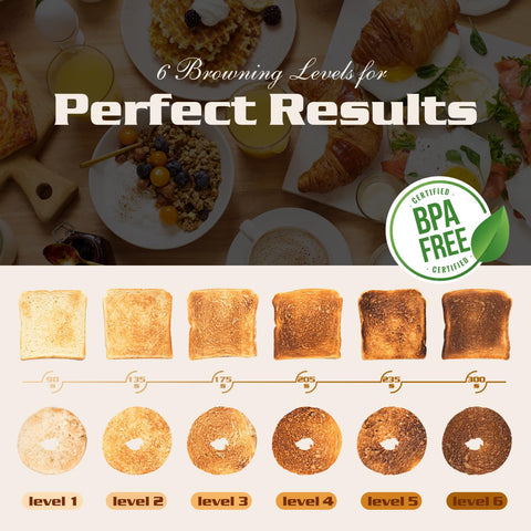 Aigostar bagel function to toast one side for customizable texture
